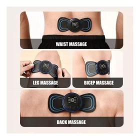 Massager بساط تدليك صغير محمول، جهاز تدليك كهربائي 8 أوضاع