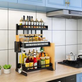 Étagère à Épices 3 Niveaux pour Cuisine en acier inoxydable