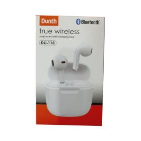 Écouteurs sans fil bluetooth, écouteur mains libres, couleur blanc DUNTH DU-T118