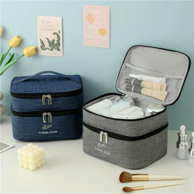 Sac organisateur de voyage pour maquillage et équipement de beauté - حقيبة تنظيم المكياج و معدات التجميل