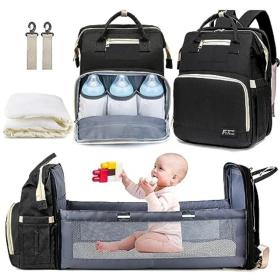 Sac à dos et landau pour bébé pliable 3in1 