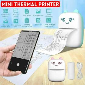 Mini imprimante thermique portable sans fil Bluetooth 200dpi