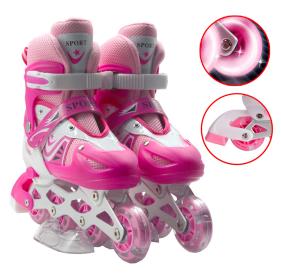 les rouleurs Alignées Confortables pour Enfants avec des roues RGB - pointure DE 33- 38 / 38-43