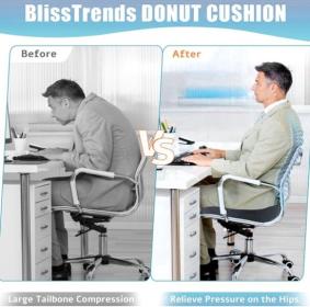 Coussin De Siège Orthopédique en Mousse À Mémoire De Forme Améliorée en Gel 