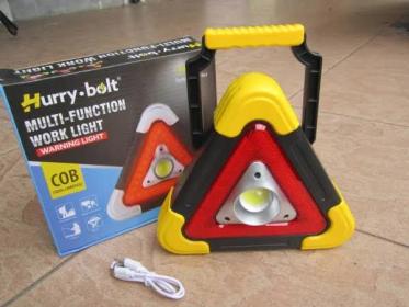 Triangle D'alerte Torche LED 10W Multifonctionnelle Chargé Avec L'énergie Solaire HB-6609