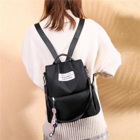 حقيبة ظهر أكسفورد مقاومة للماء ومضادة للسرقة للنساء