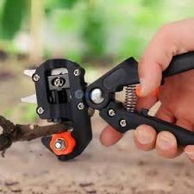 Ciseau de jardin à deux lames pour greffer des arbres avec ruban