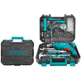 حقيبة معدات مع مثقاب كهربائي