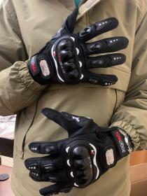 Gants de moto Pro-biker respirants avec protections en caoutchouc antidérapants