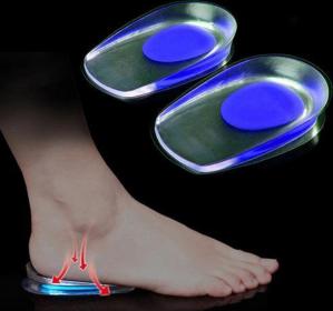  زوج  وسادات الكعب الناعمة من السيليكون، تخفف من آلام الكعب الأخمصي، لالتهاب وتر العرقوب الذي يقف لفترة طويلة