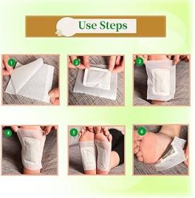 Kinoki Patch Détoxifiant Pour Le Corps - 10 Pièces - Blanc