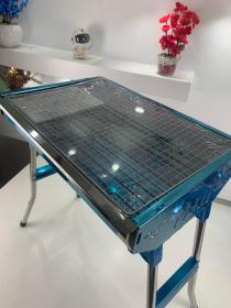 Barbecue Pliable en Acier Inoxydable pour Camping – شواية محمولة